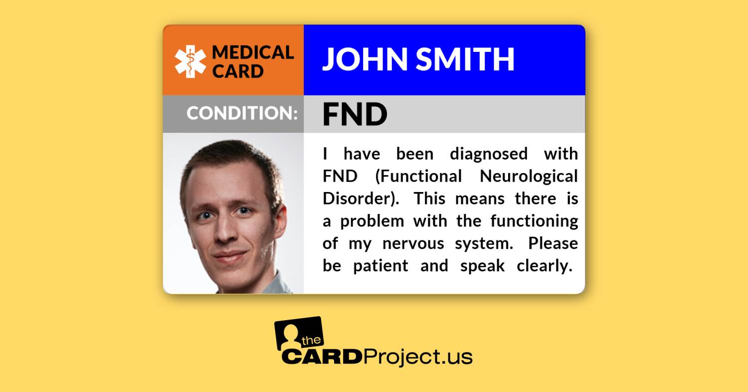 FND Photo Medical ID Card (FRONT)